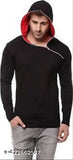 Cotton men's full sleeve hoodie, solid color, available in XS-XXL sizes