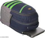 Blue-green canvas laptop backpack by blubags L3 36L, perfect for work or travel