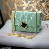 PU printed net sling bag, trendy women's accessory from India, free size