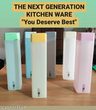 Blue multicolor 1000ml soft mat finish fridge water bottles with leak-proof caps, India origin