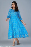 Rayon printed Chitrarekha Graceful Kurtis with three-quarter sleeves, size S-XXXXL for women's fashion, India origin