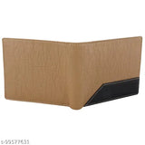 Stylish faux leather men's wallet, solid design for practical everyday use