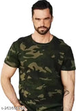 Cotton cameo print short-sleeve T-shirt, vibrant design for men and women, made in India