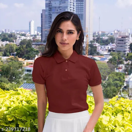 Classic women's/unisex polycotton short-sleeve solid polo t-shirt, sustainable cotton, positive environmental impact