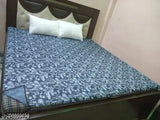 Checkered PVC waterproof bedsheet, smart design for child-adult use, 72x78 inch, India origin