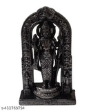 Handcrafted Ram Lalla Idol, high-quality marble dust, matte finish, religious decor item for home or business
