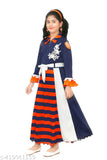 Cotton blend printed net frock dress for girls aged 2-11, Agile Fancy Girls Frocks & Dresses style