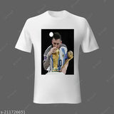 Printed polyester Messi T-shirt, high-quality sports apparel in various sizes