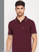 UNIBERRY men's cotton blend polo t-shirt, short sleeve, printed pattern, M to XXXXL sizes