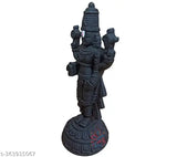 Ceramic Tirupati Balaji Murti, traditional Indian deity statue on display