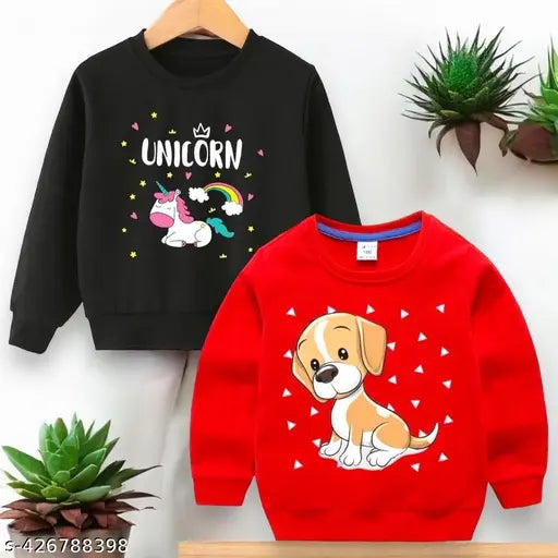 Cotton kids switshirts long sleeves, printed net design in various sizes from 0-1 years to 5-6 years, made in India