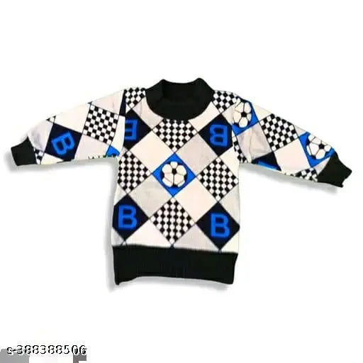 Stylish printed sweatshirt combo pack (3pcs) for kids, wool, long sleeves, diverse sizes (0-1yr), India