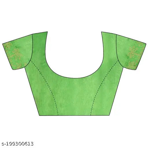 Vichitra Silk saree with running dupion blouse and matching mask, embellished pattern, Rhinestone and Swarovski work, Indian origin