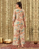 Premium cotton blend cord set for women, three-quarter sleeves in various sizes (S-XL), India origin