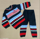 Black wool long-sleeved Rebiva onesie for infants aged 6 months to 5 years, solid design on display