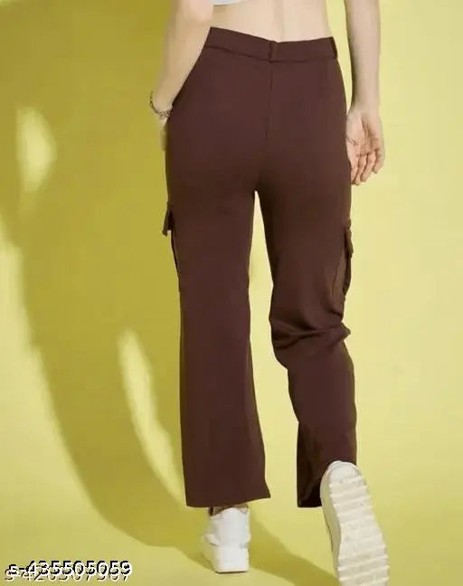 Cotton-linen cargo pants for women - Solid net, comfortable and fashionable, multiple sizes available