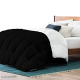 Polycotton reversible royal solid double comforter blinds & shades, 88"x82", Made in India