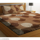 Superfine cotton blend king size double bedsheets combo pack of 2 with 4 pillow covers, 3D printed, ideal for kids