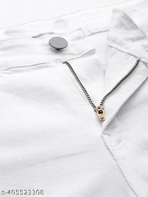 Mens cotton blend slim fit stretchable jeans - versatile, lightweight, and breathable denim for men's casual wear. Available in various washes and finishes. Size 30 (waist 30", length 40")