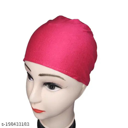 Soft cotton canvas Under Hijab Cap (Set of 8), solid colored headwrap for Muslim women, worn under the scarf