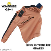 Nylon long sleeve boys t-shirt with printed net design, Tinkle Stylus brand for kids aged 9-16 years