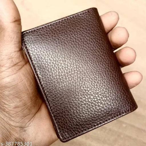 Solid PU five-compartment Casule card wallet, free size, Indian-made accessory