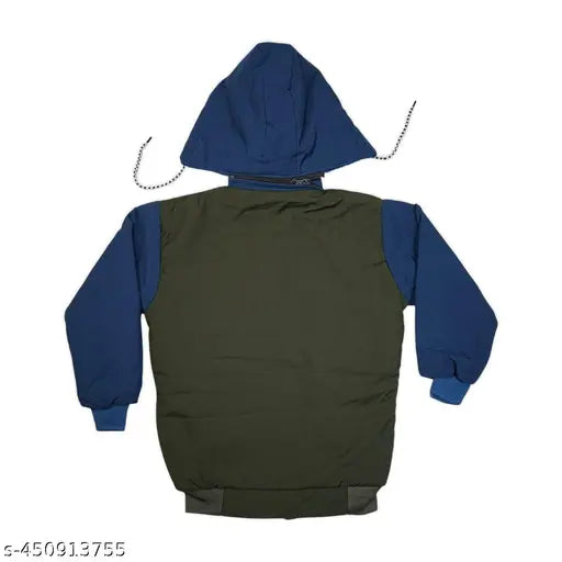 Latest nylon blend full sleeve jacket, boys colorblock design for winter and casual wear. Fun, durable, and cozy, perfect for 6 months to 6 years old children. Made in India