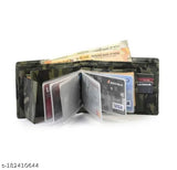 Moody Max camouflage army print men's wallet - PU, 3 compartments, 10 cards slot, modern and sophisticated design