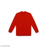 Acrylic high neck sweater for boys, daffodil yarn, solid design, perfect inner/outer wear