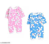 Wool winter dungaree and sweater set for kids (0-6M), printed net pattern