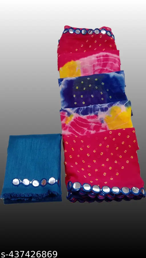 Light weight Georgette printed saree for women, digital print cut work saree from India