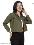 Olive green denim jacket, self-designed net pattern, perfect for any season's casual style