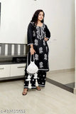 Rayon embroidered coord set: Women's & girls top and bottom kurta & Palazzos, embellished net pattern, India