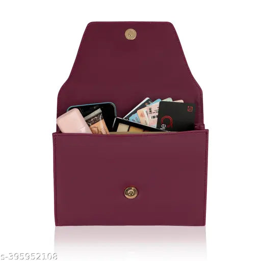 Handcrafted Indian faux leather sling bag, 3 compartments, water-resistant, adjustable strap, vegan & PETA approved