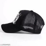 BTS-themed black and Linkin Park cotton caps combo for kids, printed design on display shelf