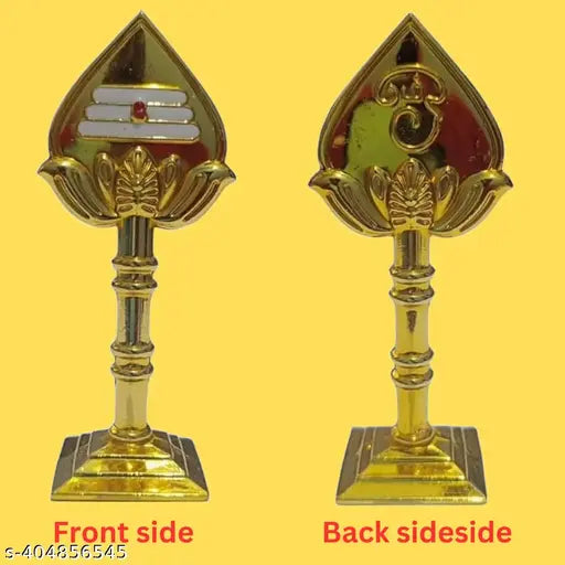 Gold-colored Muruganvel Murugan Vel Muruga vel Vel Idol Figurine, 4 inch size for home decoration or car dashboards