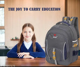 Dyed/washed polyester 45L modern waterproof backpack, ideal for school or travel with adjustable shoulder straps, mesh side pocket, and front stash pocket. Made in India." (123 characters)