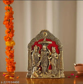Metal Ram Darwar wall hanging idol for puja and showpiece, intricately crafted Indian art piece for home decor