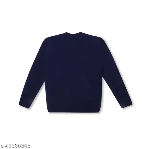 Acrylic long-sleeved Princess Fancy Boys Sweater with self-design net pattern, perfect for winter parties. Breathable, cozy, and comfortable for kids aged 6 months to 8 years. Daffodil yarn fabric, Made in India