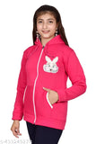 Wool long sleeve sweatshirt for girls aged 10-12 years, "Princess Comfy Girls" design from India