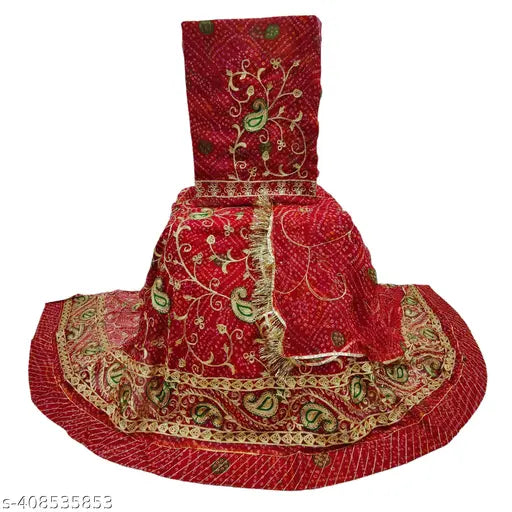 Georgette Rajputi Poshak for women, embroidered with Aari and stones, suitable for parties and festivals