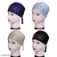 Cotton canvas self-design hijab cap pack (4), essential headwear for Muslim women