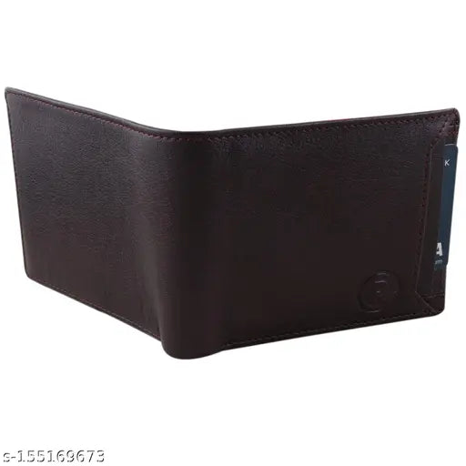 Sisa Casual PU bifold wallet, solid net pattern, 2 compartments. Men's multi-compartment card holder with coin pocket and currency slots, perfect for daily use and gifting