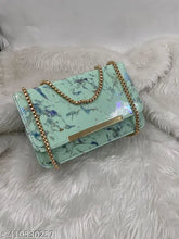 Printed net PU sling bag, small women's designer bag for casual outings (India)