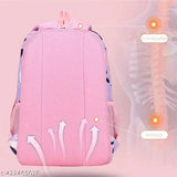 Purple printed fabric net backpack for girls and women, stylish functionality with spacious main compartment, front pocket, and side mesh pockets