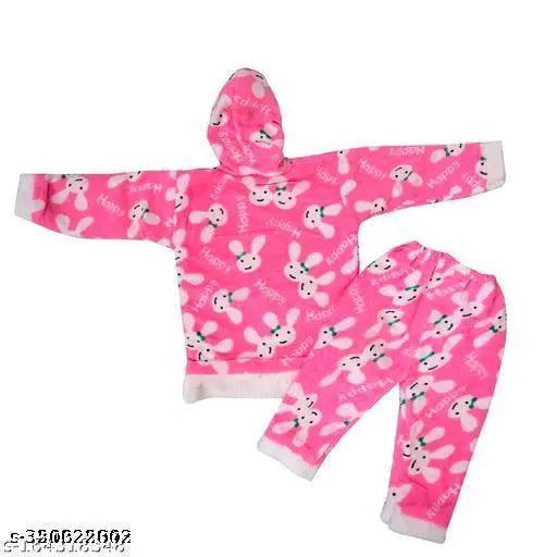 Woolen winter print net, stylish long-sleeve cloth for 0-3 months babies (India)