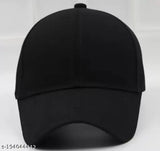 Adjustable cotton baseball cap in solid color for boys and girls, perfect for casual or formal wear, made in India