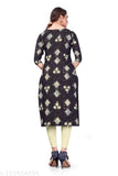 American Crepe Aline straight-cut kurta (pack of 2), printed combo for women and girls, 3/4 sleeve, casual & festive occasion, fits up to bust sizes 36in, 38in, 40in, 42in, 44in