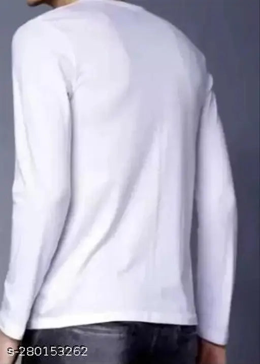 Full sleeves round neck printed men's polyester t-shirt, long sleeve, vibrant pattern, XS-XXXL