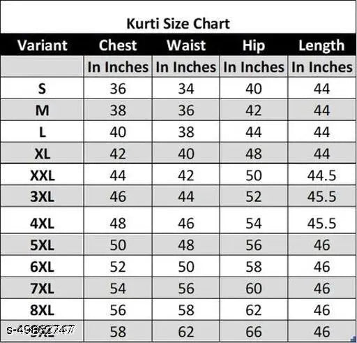 Rayon refined Charvi kurti, solid color three-quarter sleeve Indian women's fashion, S (36in bust, 49in length), M, L, XL, XXL, XXXL